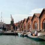 Venezia, Arsenale nord, interventi di restauro e recupero di edifici storici, Tese della novissima, darsena grande, 04-2008