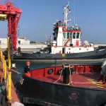 Bocca di porto di Chioggia - Posizionamento della sesta paratoia della barriera in posizione 15 - 3 novembre 2017