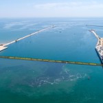 Movimentazione completa in simultanea delle quattro barriere del Mose, bocca di porto di Lido - 10 luglio 2020